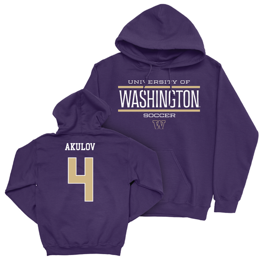 Men's Soccer Staple Purple Hoodie   - Egor Akulov