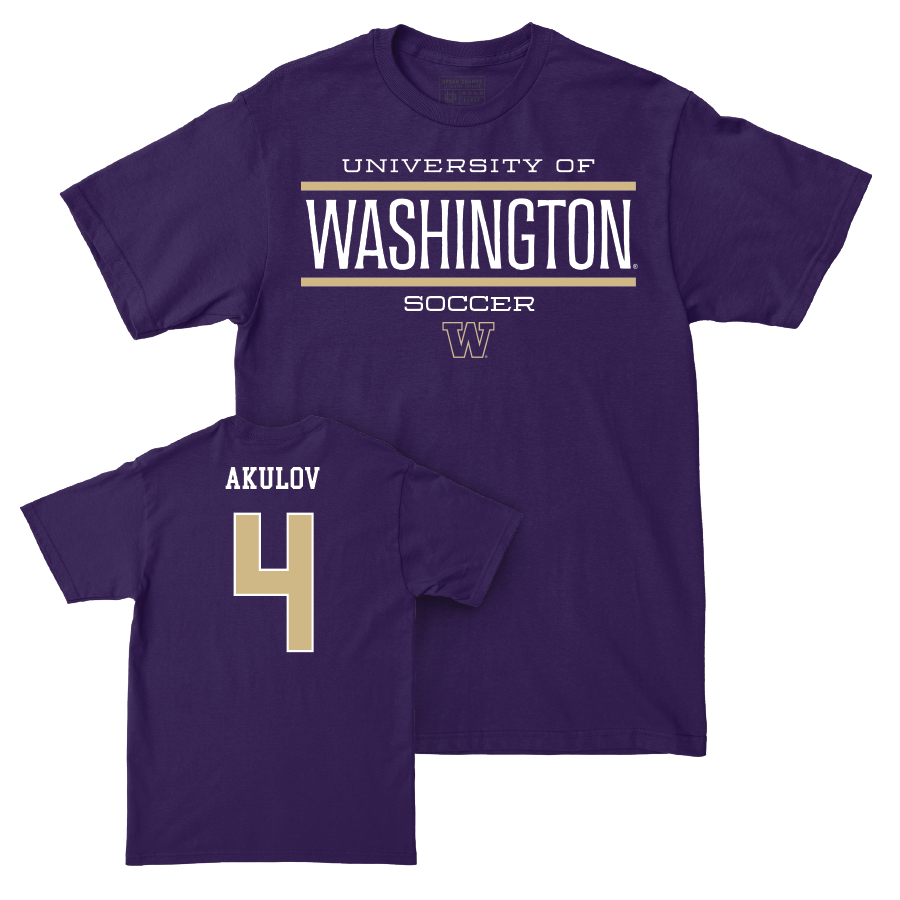 Men's Soccer Staple Purple Tee   - Egor Akulov