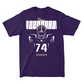 Football Silhouette Purple Tee   - Drew Azzopardi