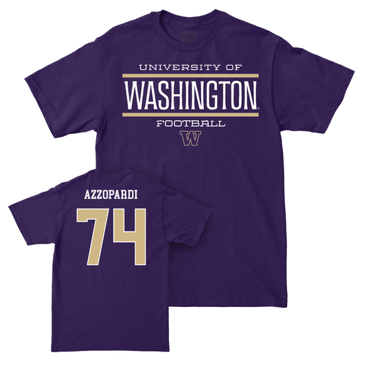 Football Staple Purple Tee   - Drew Azzopardi