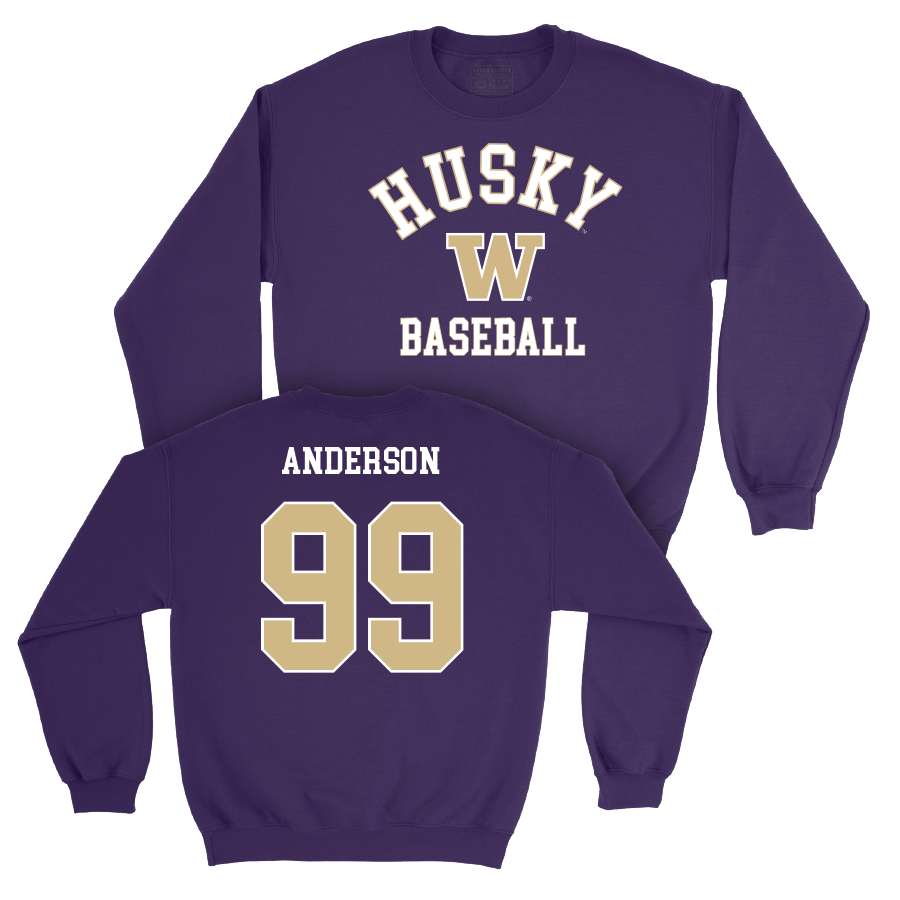 Baseball Purple Classic Crew - Logan Anderson