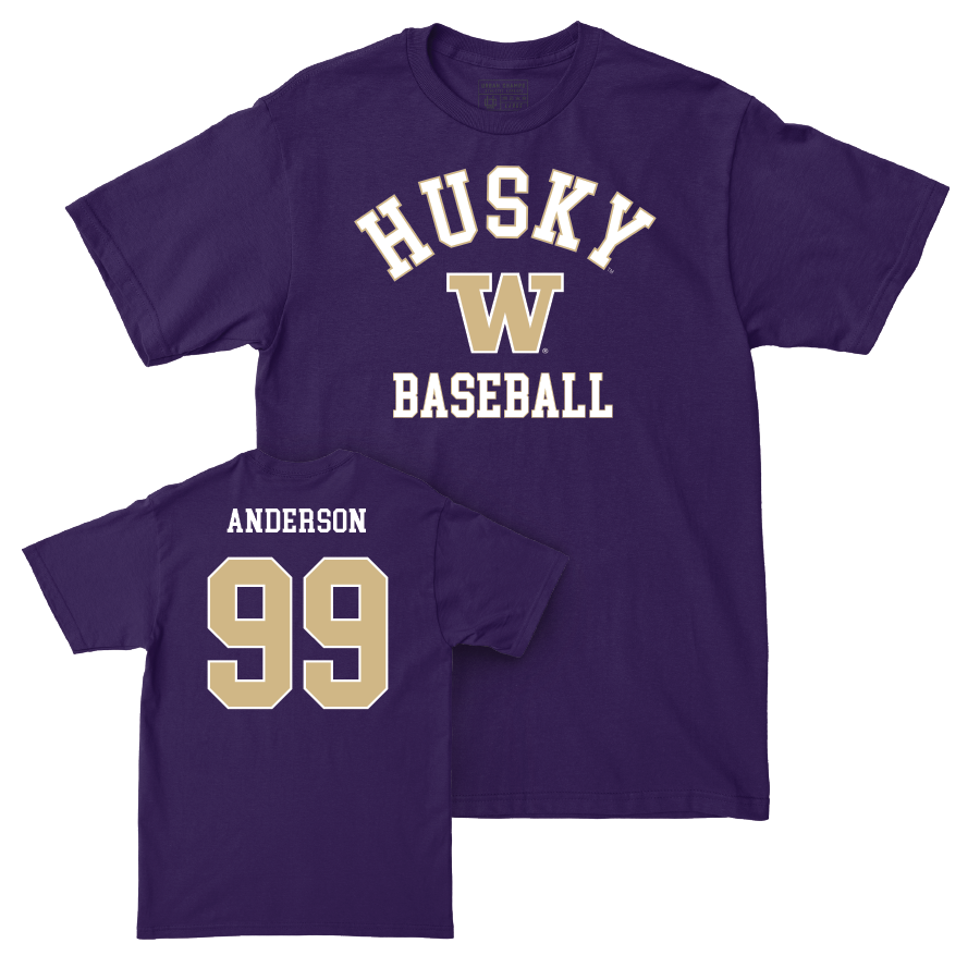 Baseball Purple Classic Tee - Logan Anderson