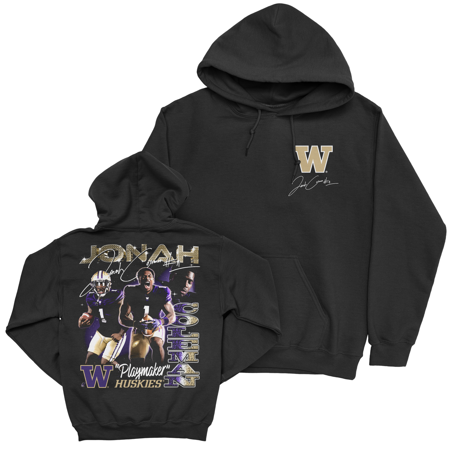 EXCLUSIVE RELEASE - Jonah Coleman 90s Retro Hoodie - Black