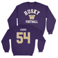 Football Purple Classic Crew   - Parker Cross