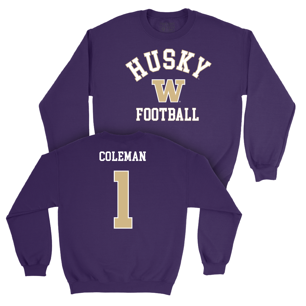 Football Purple Classic Crew    - Jonah Coleman