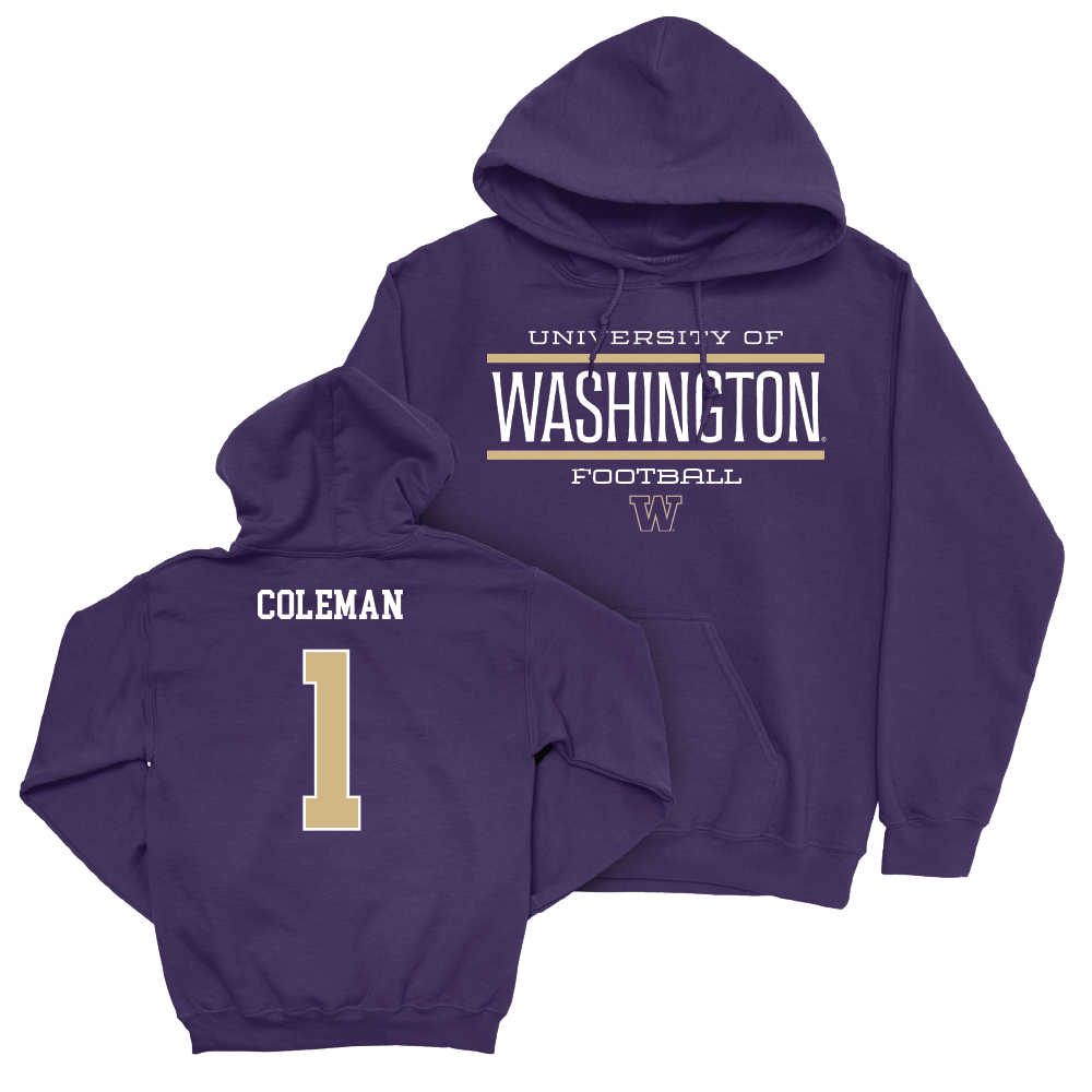 Football Staple Purple Hoodie    - Jonah Coleman