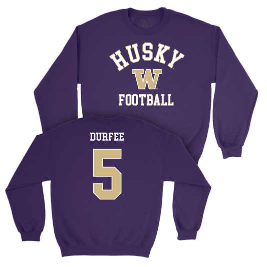 Football Purple Classic Crew   - Zach Durfee