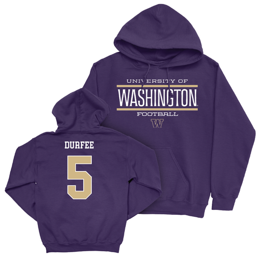 Football Staple Purple Hoodie   - Zach Durfee