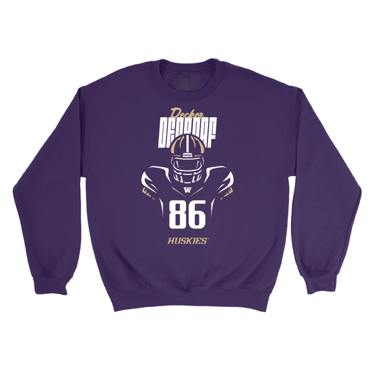 Football Silhouette Purple Crew   - Decker DeGraaf