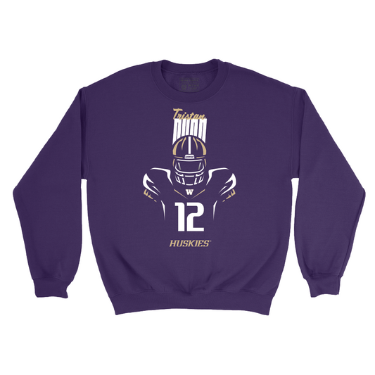 Football Silhouette Purple Crew   - Tristan Dunn