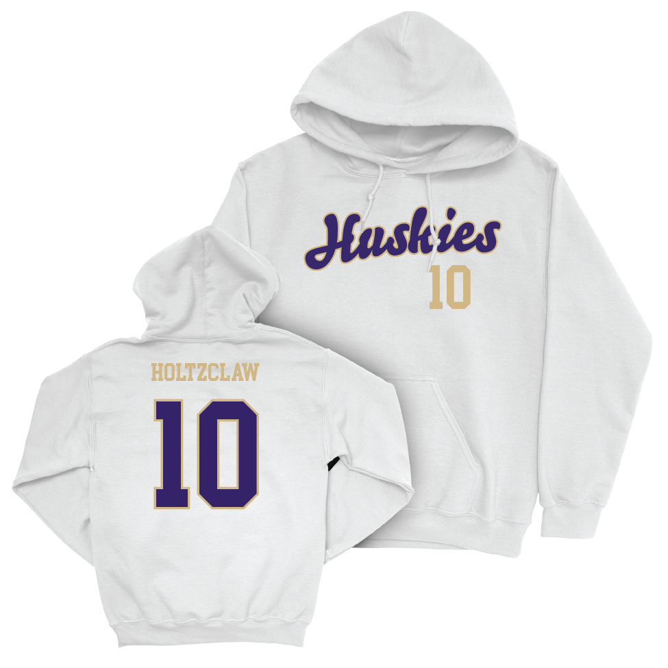 Football White Script Hoodie - Lance Holtzclaw