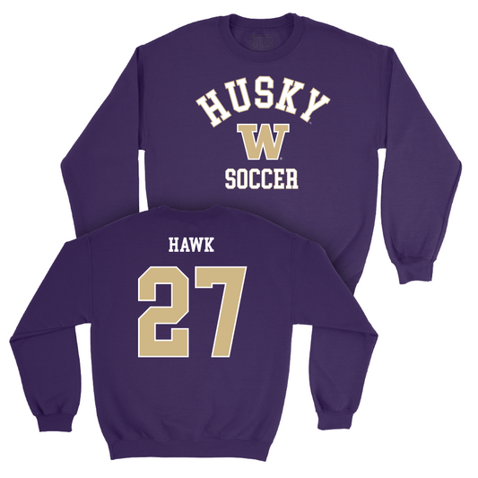 Men's Soccer Purple Classic Crew  - Levi Hawk