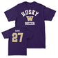 Men's Soccer Purple Classic Tee  - Levi Hawk