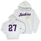 Men's Soccer White Script Hoodie  - Levi Hawk