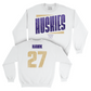 Men's Soccer White Slant Crew  - Levi Hawk