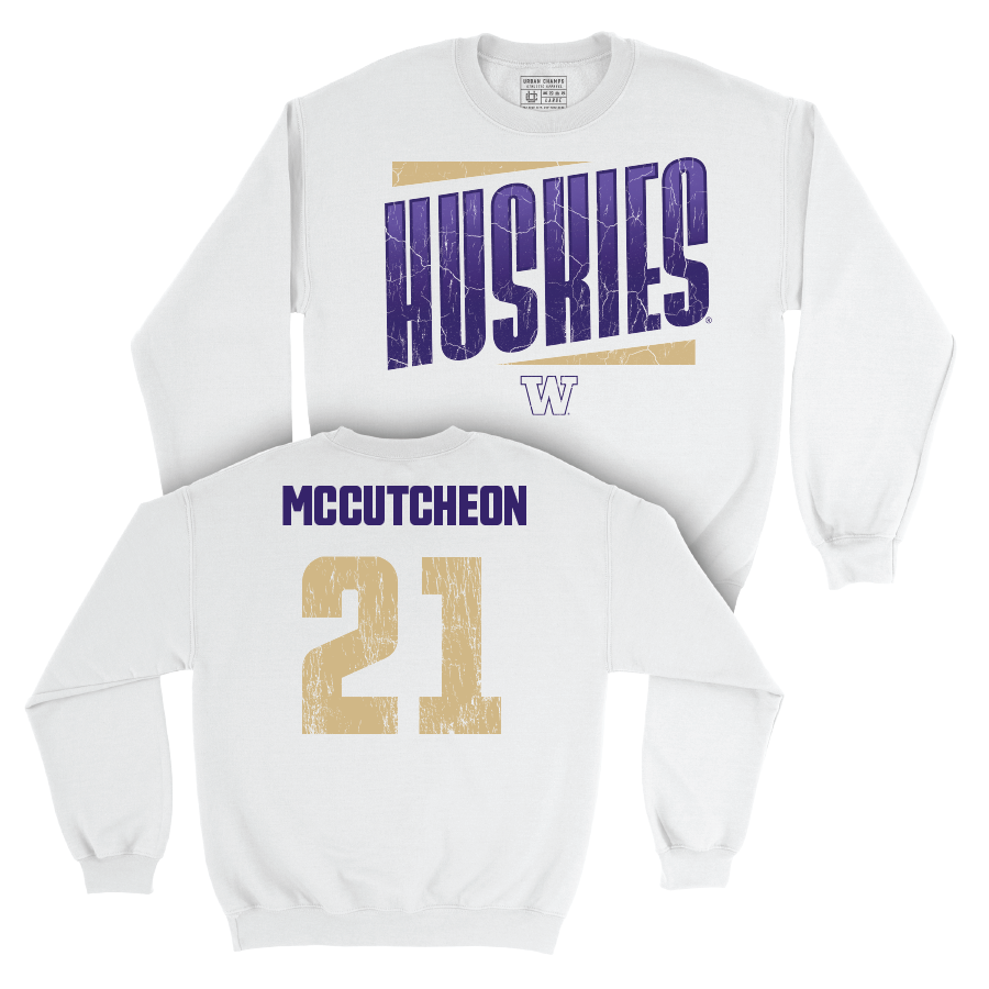 Football White Slant Crew   - Dyson McCutcheon