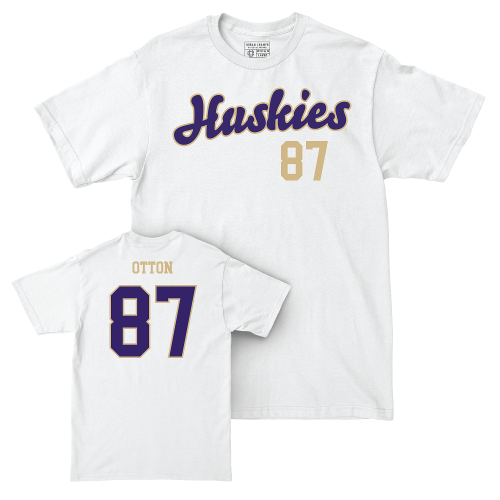 Football White Script Comfort Colors Tee   - Ryan Otton