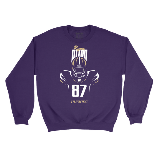 Football Silhouette Purple Crew   - Ryan Otton