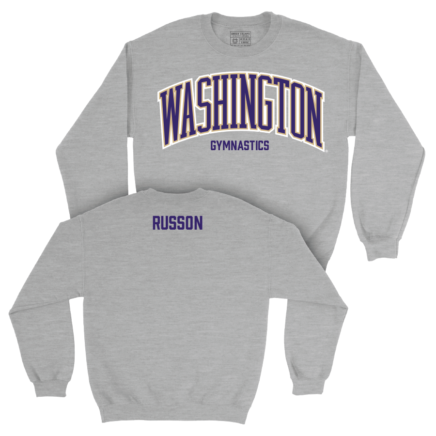 Women's Gymnastics Sport Grey Arch Crew   - Taylor Russon