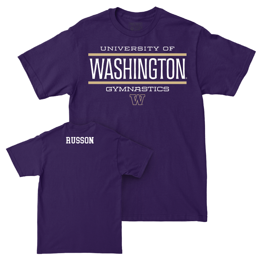 Women's Gymnastics Staple Purple Tee   - Taylor Russon