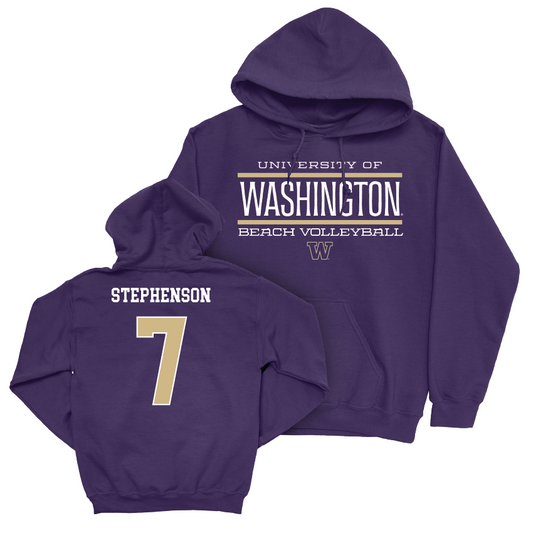 Women's Beach Volleyball Staple Purple Hoodie  - Piper Stephenson