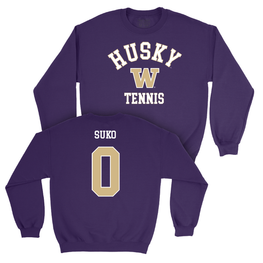 Men's Tennis Purple Classic Crew  - Nedim Suko