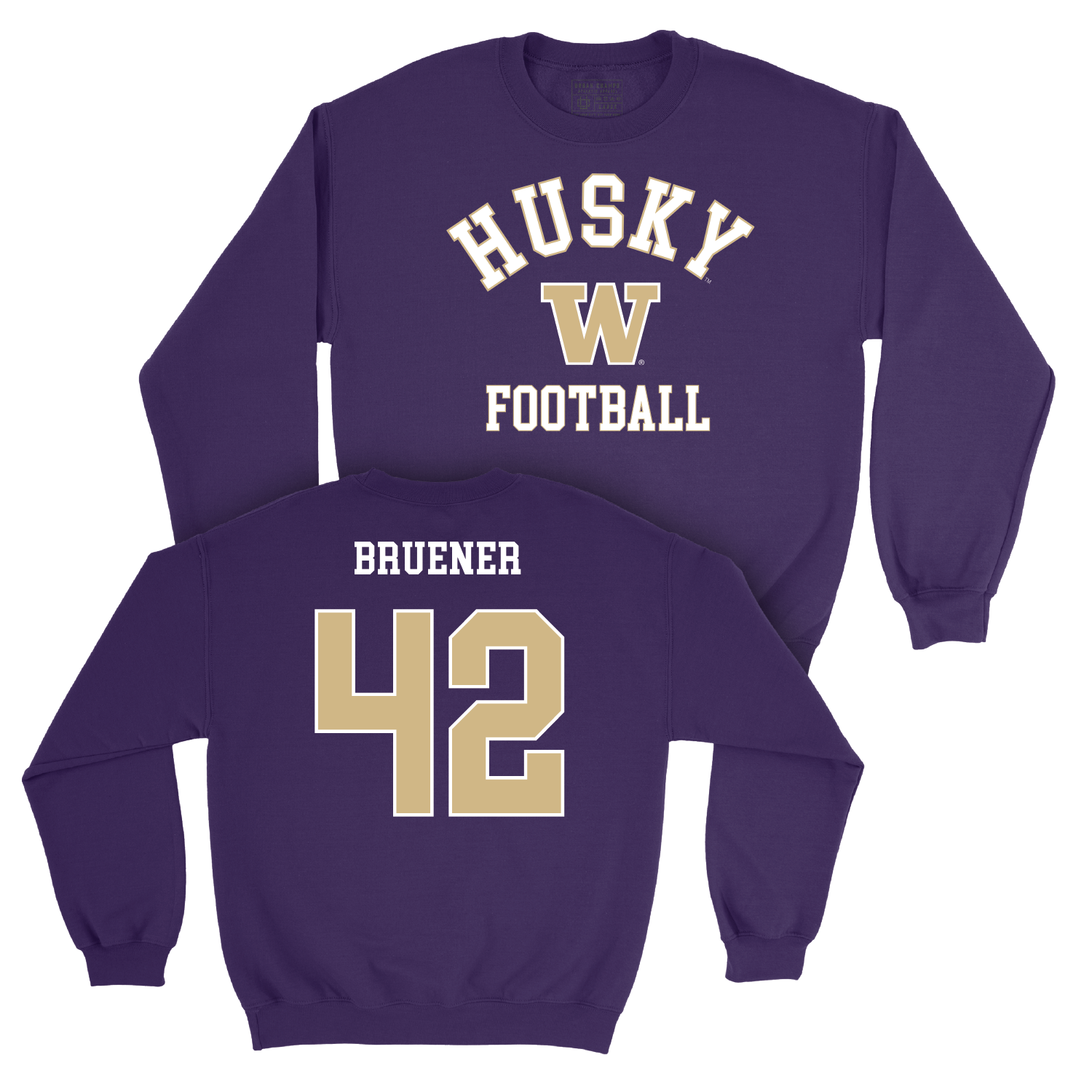 Football Purple Classic Crew - Carson Bruener Youth Small