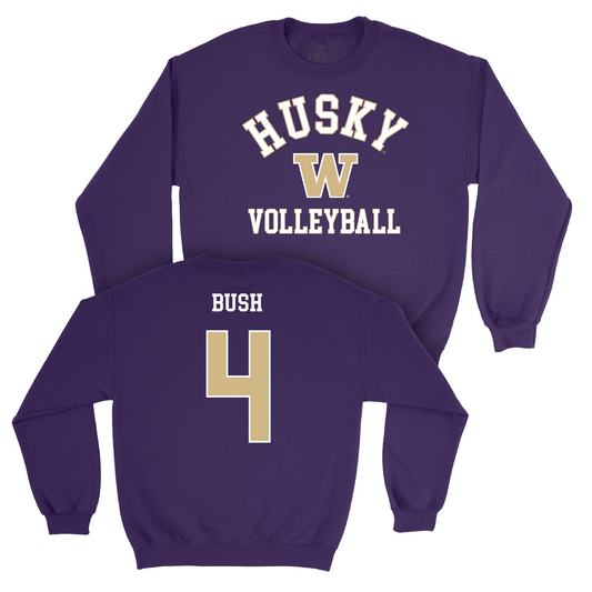 Women's Volleyball Purple Classic Crew - Emoni Bush Youth Small