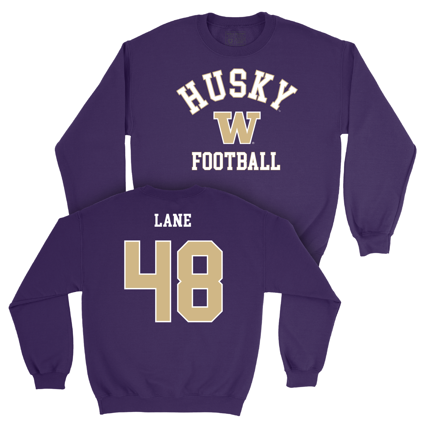 Football Purple Classic Crew - Jacob Lane Youth Small