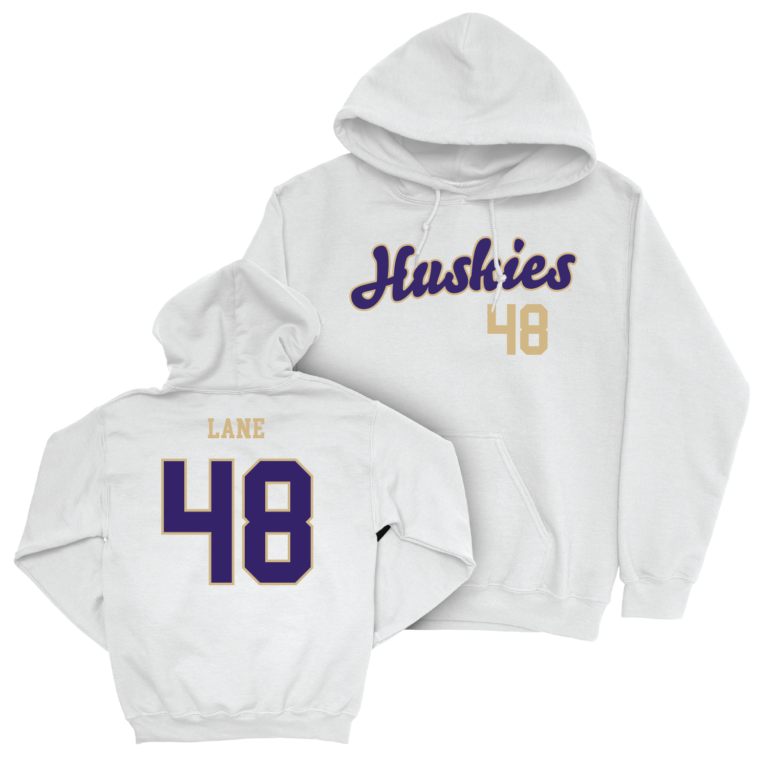 Football White Script Hoodie - Jacob Lane Youth Small