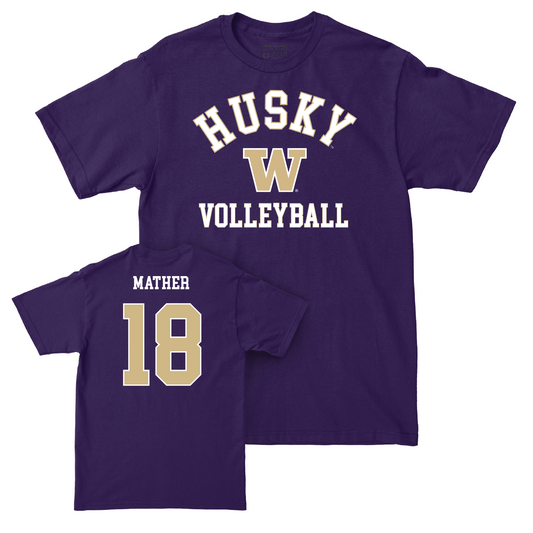 Women's Volleyball Purple Classic Tee - Kendall Mather Youth Small