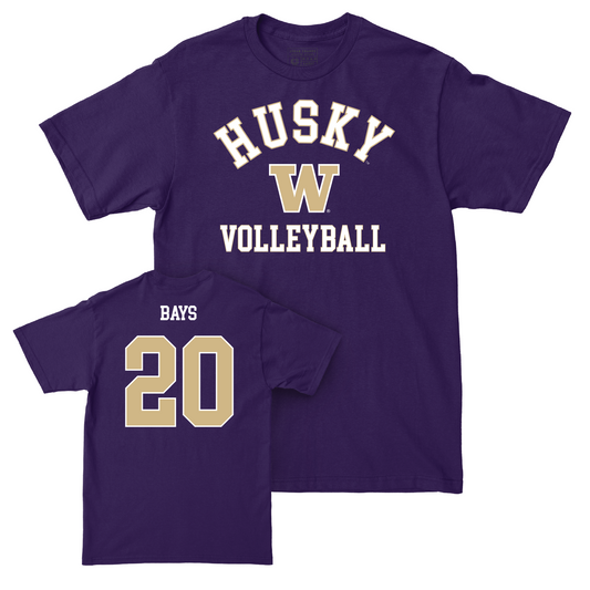 Women's Volleyball Purple Classic Tee - Lauren Bays Youth Small