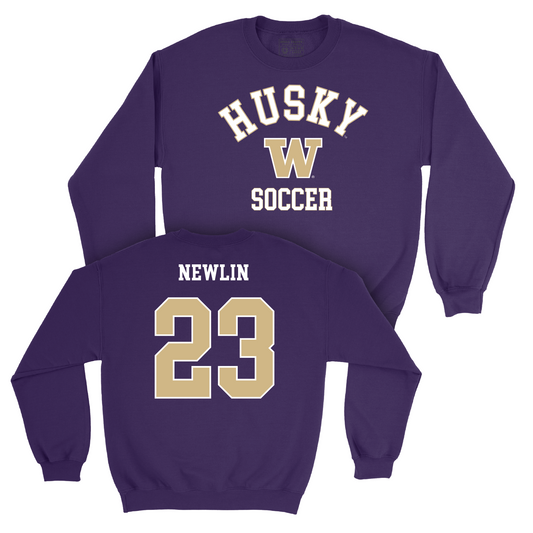 Women's Soccer Purple Classic Crew - Lucy Newlin Youth Small