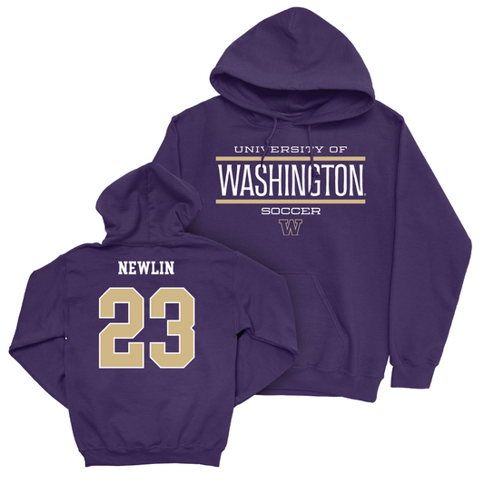 Women's Soccer Staple Purple Hoodie - Lucy Newlin Youth Small