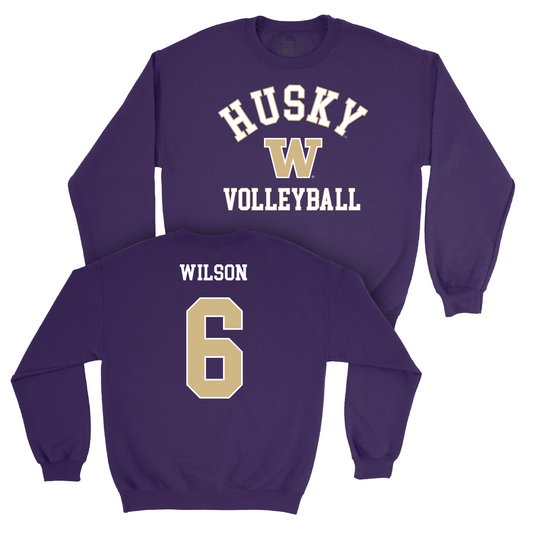 Women's Volleyball Purple Classic Crew - Molly Rae Wilson Youth Small