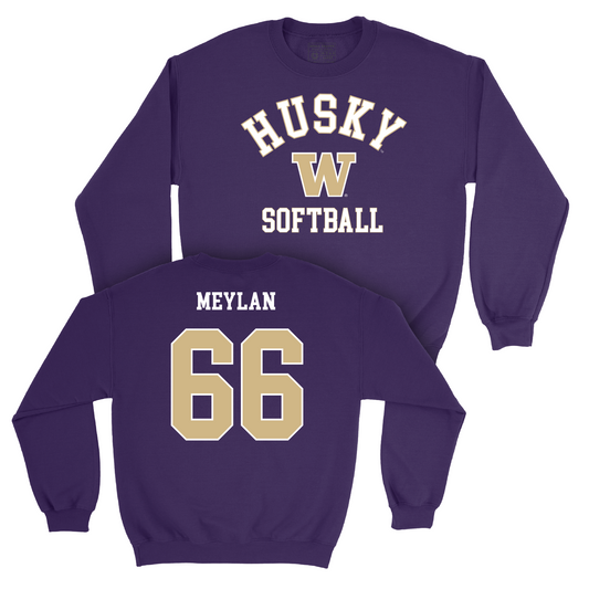 Softball Purple Classic Crew - Ruby Meylan Youth Small