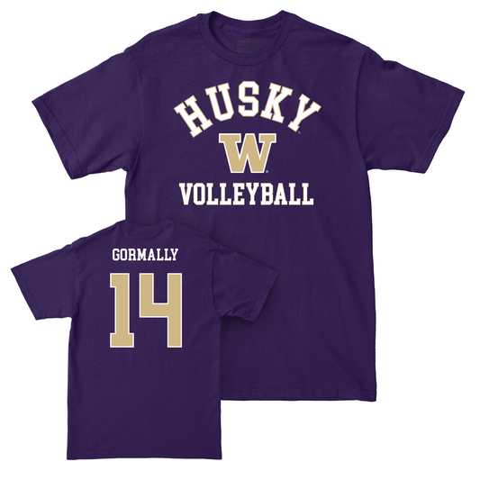 Women's Volleyball Purple Classic Tee - Shannon Gormally Youth Small