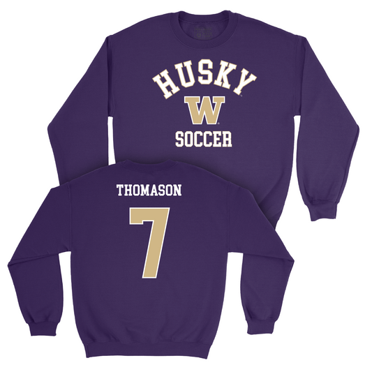 Women's Soccer Purple Classic Crew - Tatum Thomason Youth Small