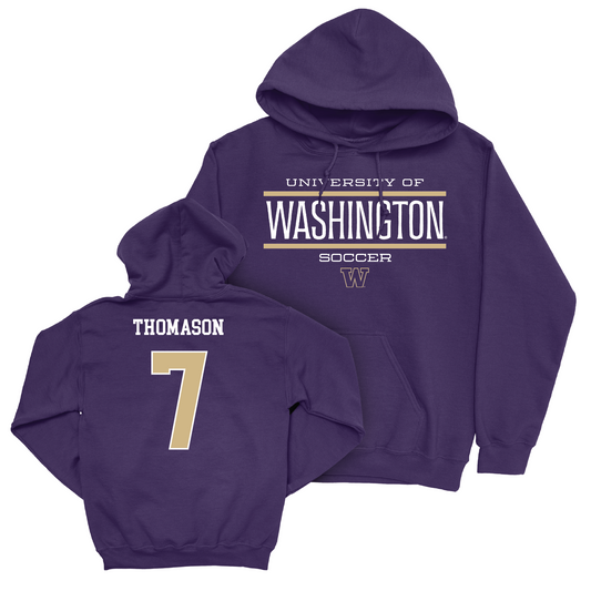 Women's Soccer Staple Purple Hoodie - Tatum Thomason Youth Small