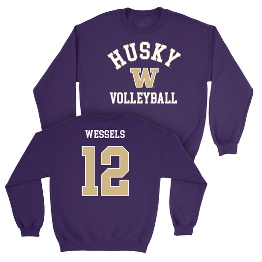 Women's Volleyball Purple Classic Crew  - Katy Wessels