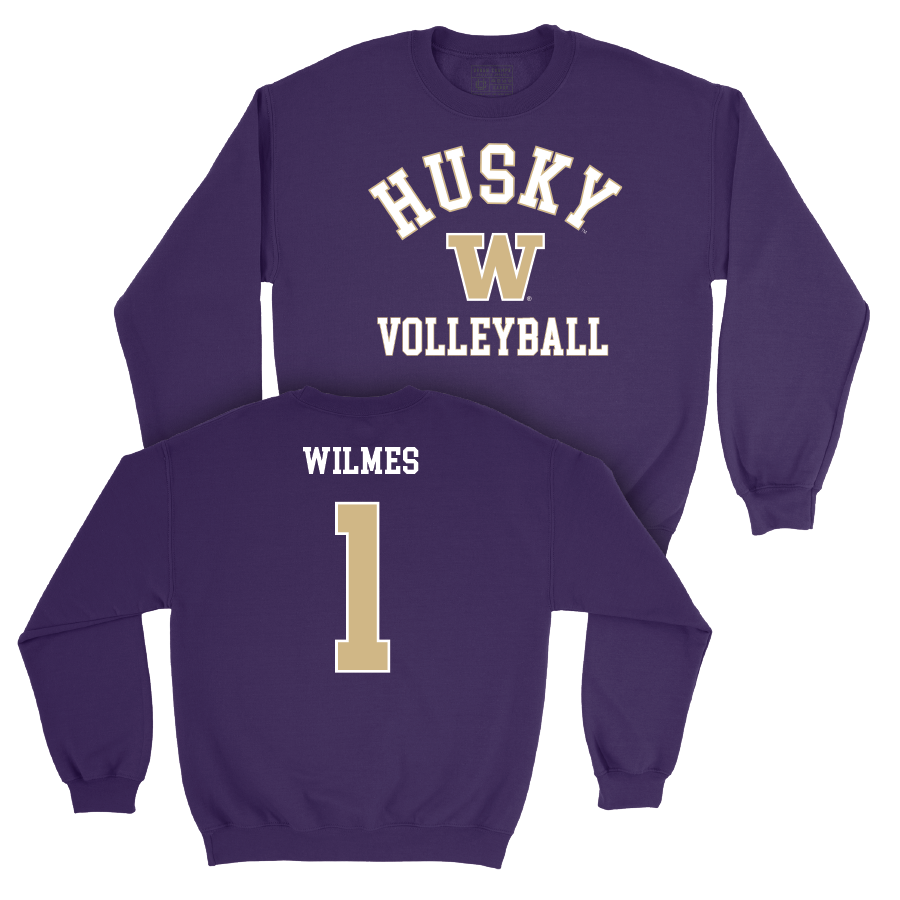 Women's Volleyball Purple Classic Crew  - Audra Wilmes